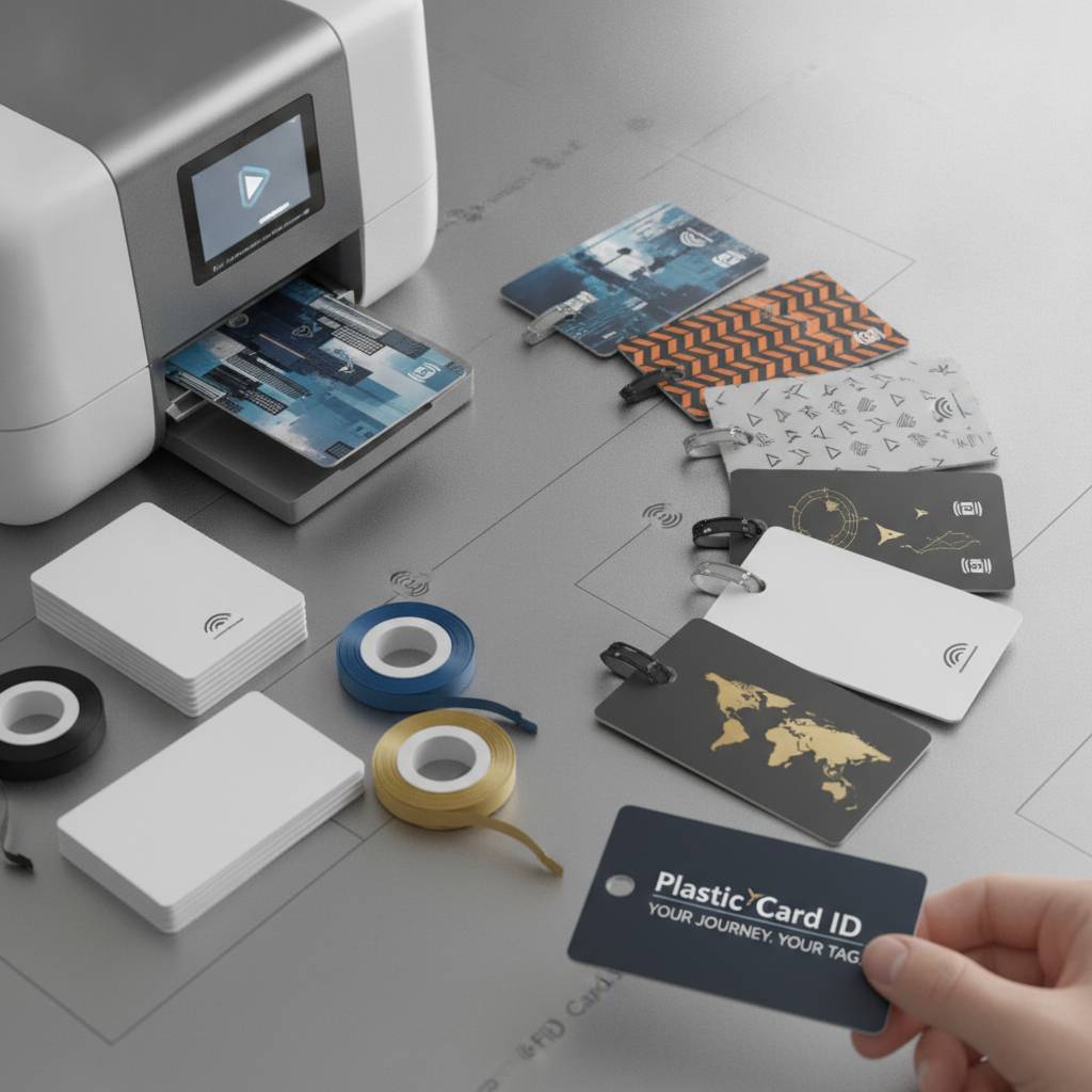 Card Printers and Supplies for In-House Luggage Tag Production